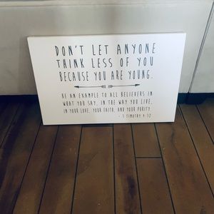 Bible verse canvas